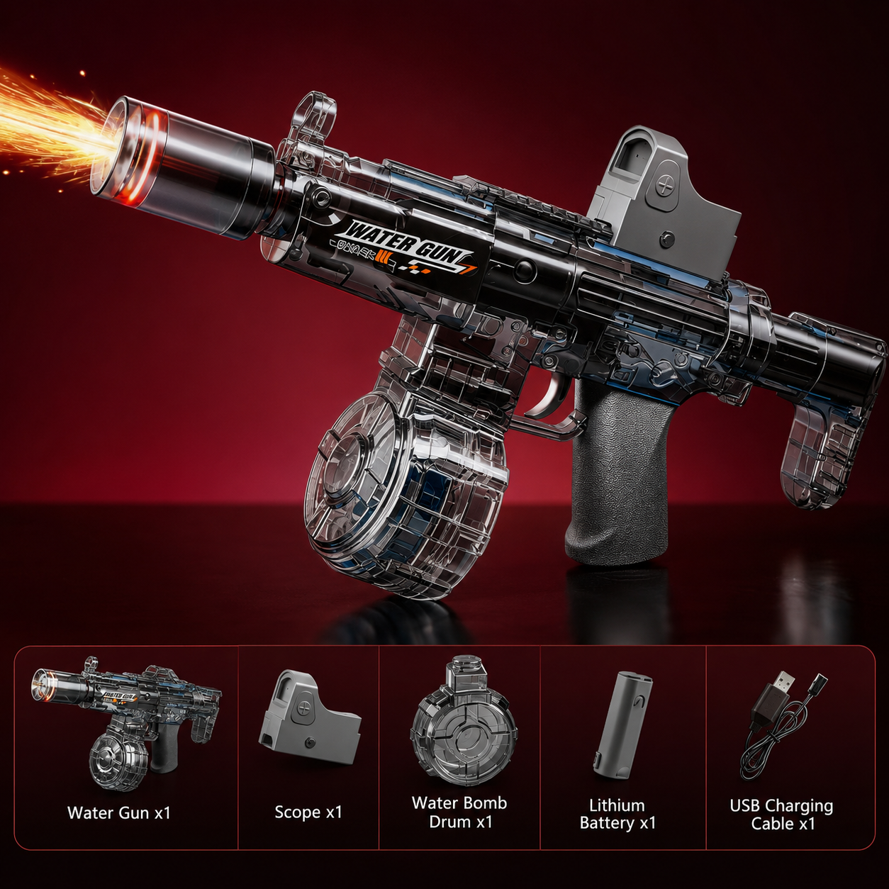 Pistola Eléctrica de Agua MP5